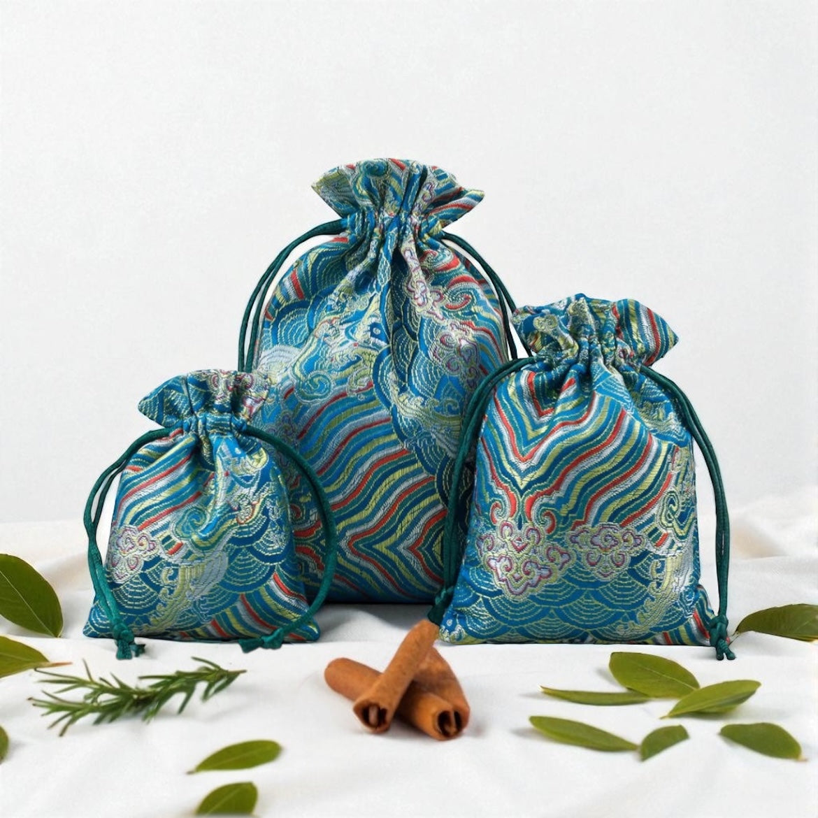 Five Elements Seigaiha Pouch