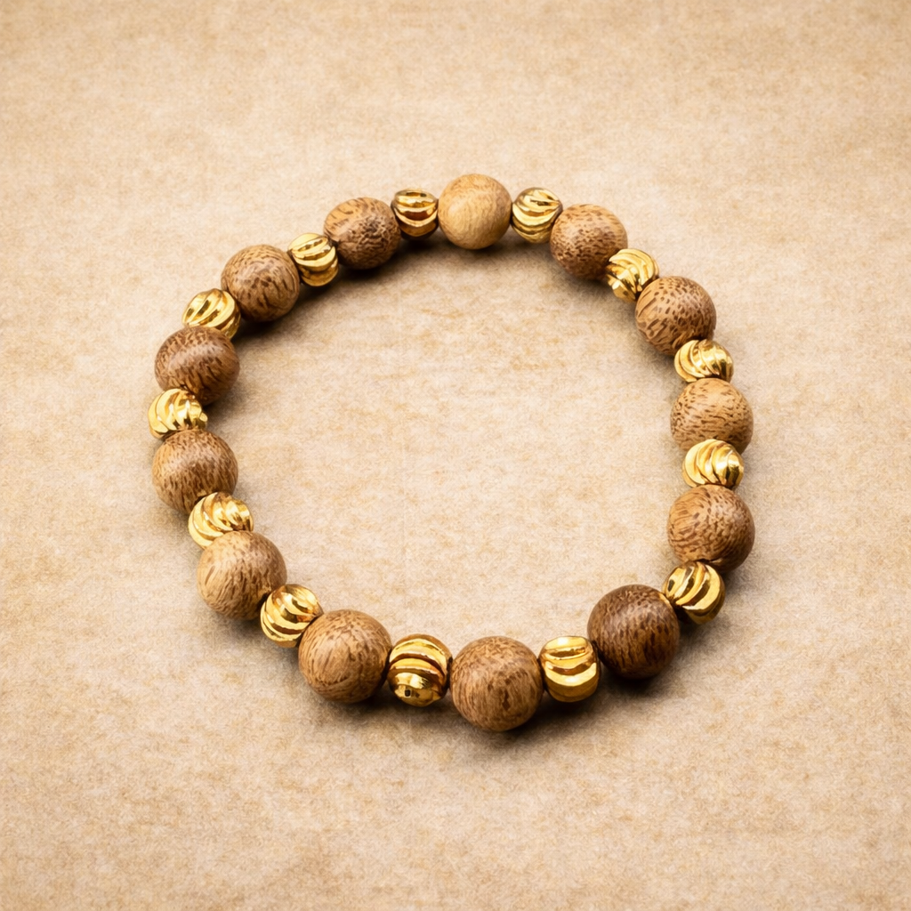 Agarwood x Gold Bracelet