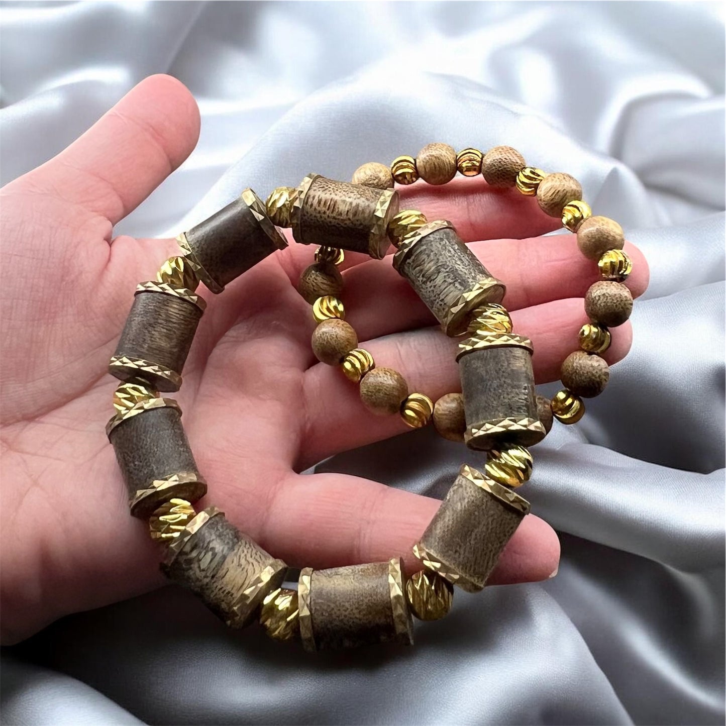 Agarwood x Gold Bracelet