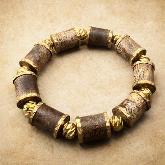 Agarwood x Gold Bracelet