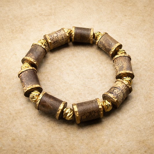 Agarwood x Gold Bracelet