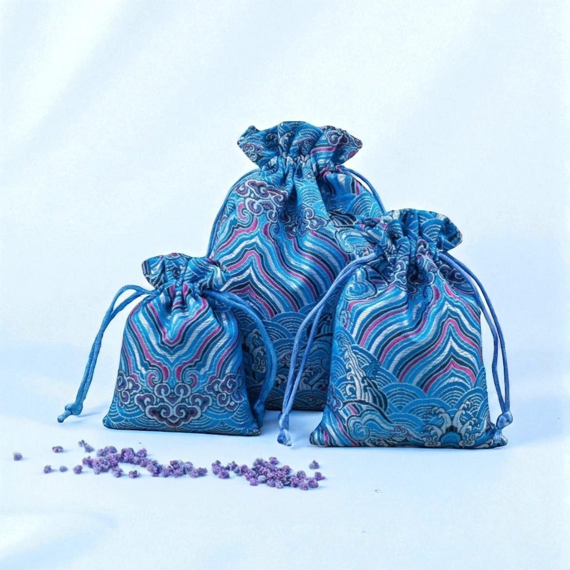 Five Elements Seigaiha Pouch